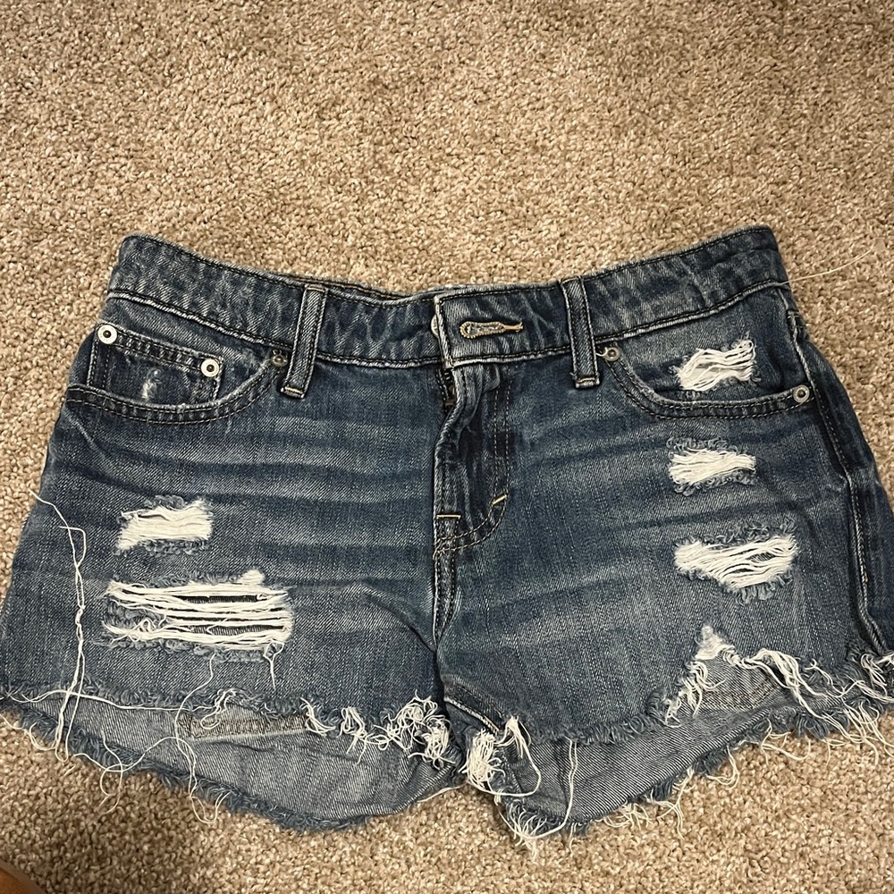 Distressed Denim Women Shorts